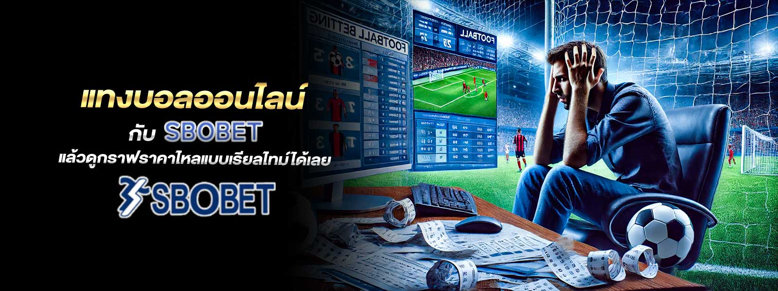 แทงบอลออนไลน์ กับ SBOBET แล้วดูกราฟราคาไหลแบบเรียลไทม์ได้เลย